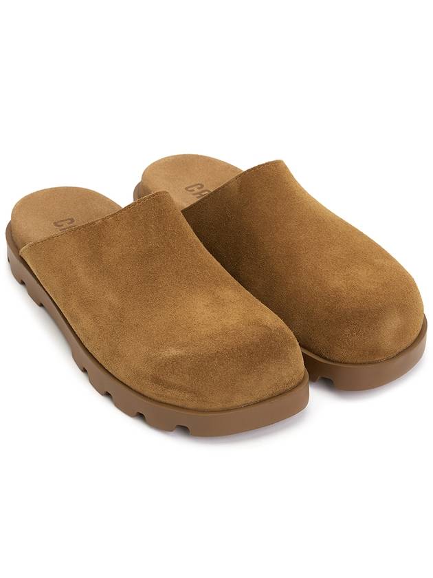 Brutus Leather Clog Slippers Brown - CAMPER - BALAAN 4