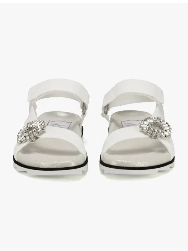 Women's Trekkie Viv Sandals White - ROGER VIVIER - BALAAN 4