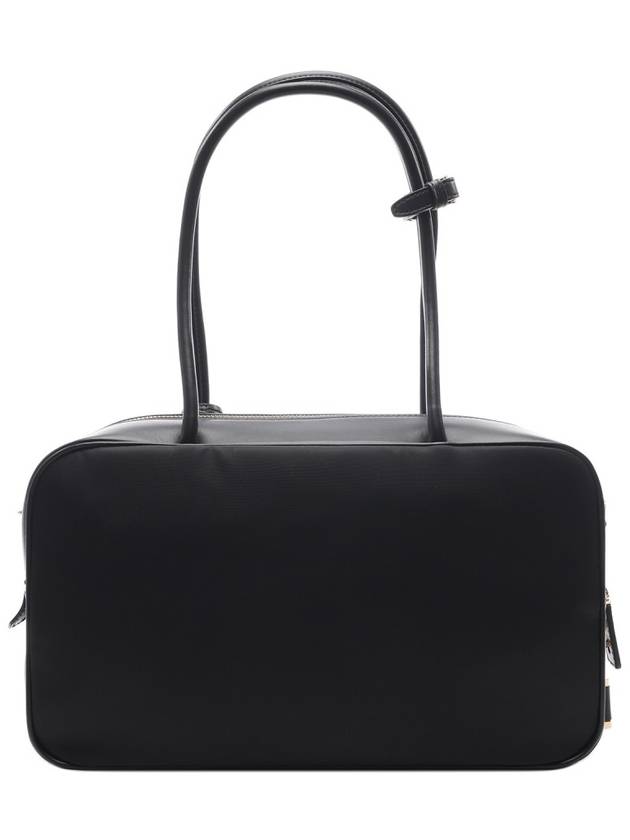 Medium Re-Nylon Leather Tote Bag Black - PRADA - BALAAN 5