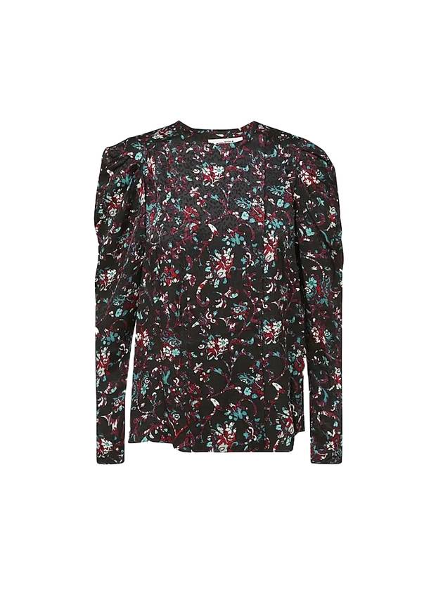 Etoile Flower Benson Floral Blouse Black - ISABEL MARANT ETOILE - BALAAN 1