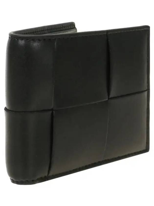 Intrecciato Cassette Half Wallet Black - BOTTEGA VENETA - BALAAN 3