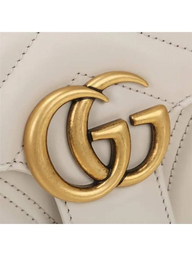 GG Marmont Mini Shoulder Bag Light Grey - GUCCI - BALAAN 6