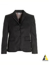 High Armhole Gabardine Wool Jacket Grey - THOM BROWNE - BALAAN 2