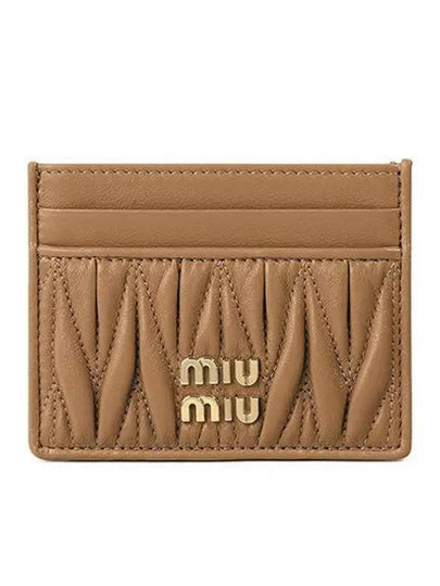 Materasse Nappa Leather Card Wallet Caramel - MIU MIU - BALAAN 2