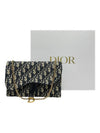 Women s S5620CTZQ M928 Oblique Jacquard Saddle Chain Pouch Cross Bag - DIOR - BALAAN 12