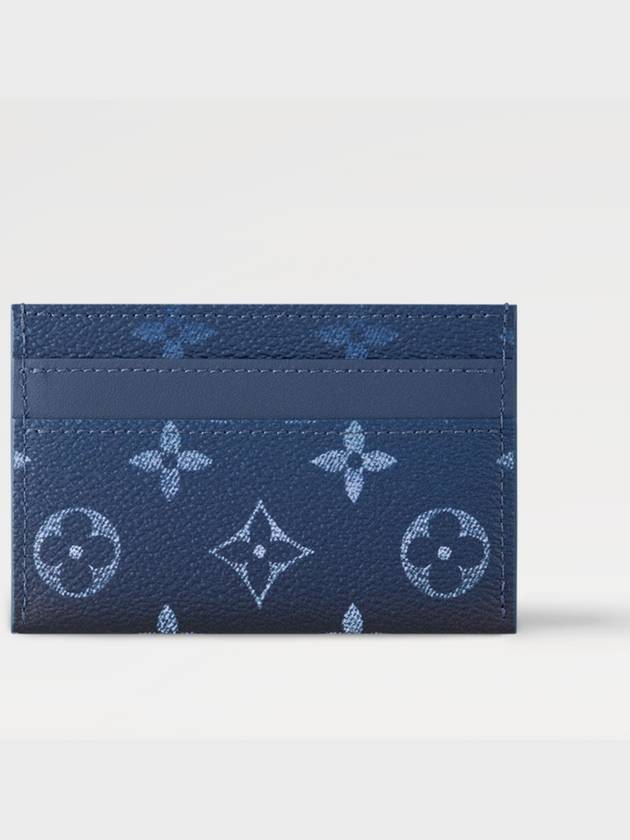 Men s Card Wallet Double Holder Monogram Navy Blue M11550 - LOUIS VUITTON - BALAAN 3