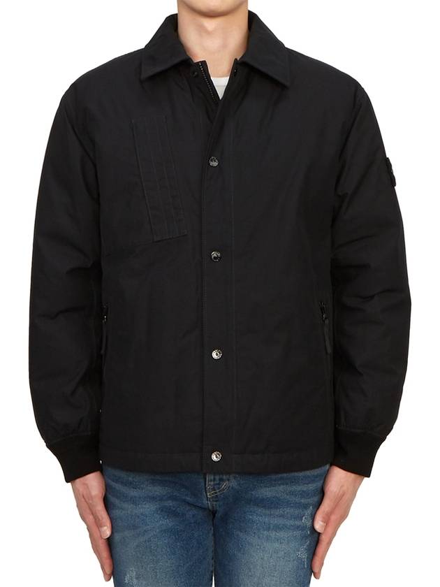 Ghost Piece O-Ventile Down Jacket Black - STONE ISLAND - BALAAN 3