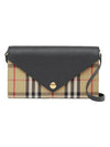 Detachable Strap Vintage Check Long Wallet Beige - BURBERRY - BALAAN 1