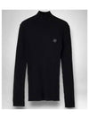 Bold Fox Head Patch Turtleneck Black - MAISON KITSUNE - BALAAN 2