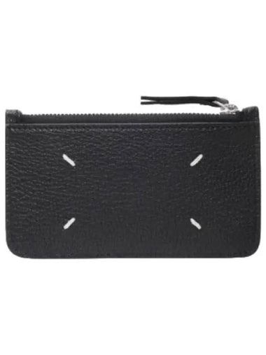 Signature stitch zipper pocket card wallet - MAISON MARGIELA - BALAAN 1