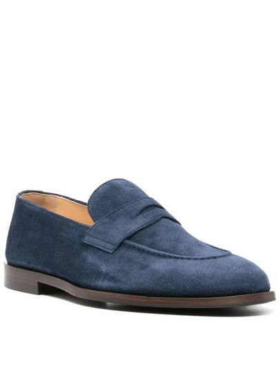 Suede Penny Loafers Midnight Blue - BRUNELLO CUCINELLI - BALAAN 2