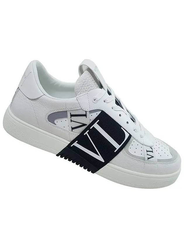 VLTN Band Logo Low Top Sneakers White - VALENTINO - BALAAN 2