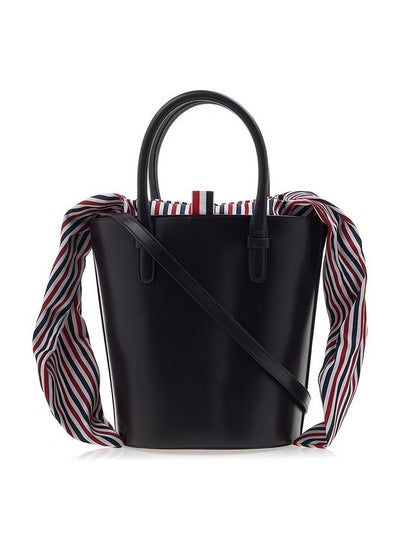 Box Calfskin Leather Bucket Bag Brown - THOM BROWNE - BALAAN 2