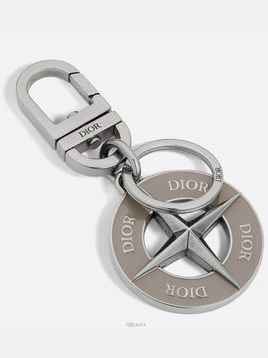 AND STONE ISLAND KEY RING PALLADIUM FINISH B - DIOR - BALAAN 1