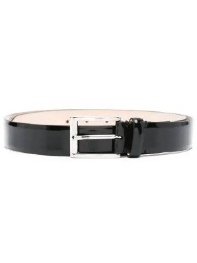 Patent Leather Buckle Belt Black - MAISON MARGIELA - BALAAN 2