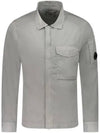 Chrome-R Pocket Over Long Sleeve Shirt Grey - CP COMPANY - BALAAN 2