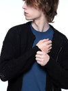 Men s PKZUC BK Punching Knit Zip up Cardigan Black - CHANCE'S NOI - BALAAN 10