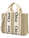 Woody Small Canvas Tote Bag Pink Beige - CHLOE - BALAAN 3