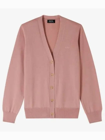 Salome Logo Cardigan Pink - A.P.C. - BALAAN 2