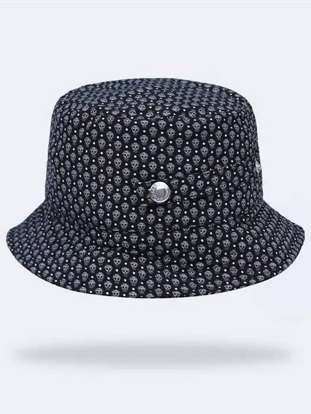 Skull Dot Embroid Logo Bucket Hat Black - ALEXANDER MCQUEEN - BALAAN 3