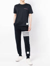 Men's Medium Weight Jersey Tipped Pocket Crewneck Short Short Sleeve T-Shirt Navy - THOM BROWNE - BALAAN 3