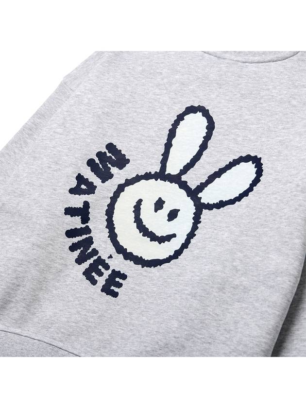 Brushed Options Smiling Rabbit Sweat Shirts MELANGE GRAY - LE SOLEIL MATINEE - BALAAN 5