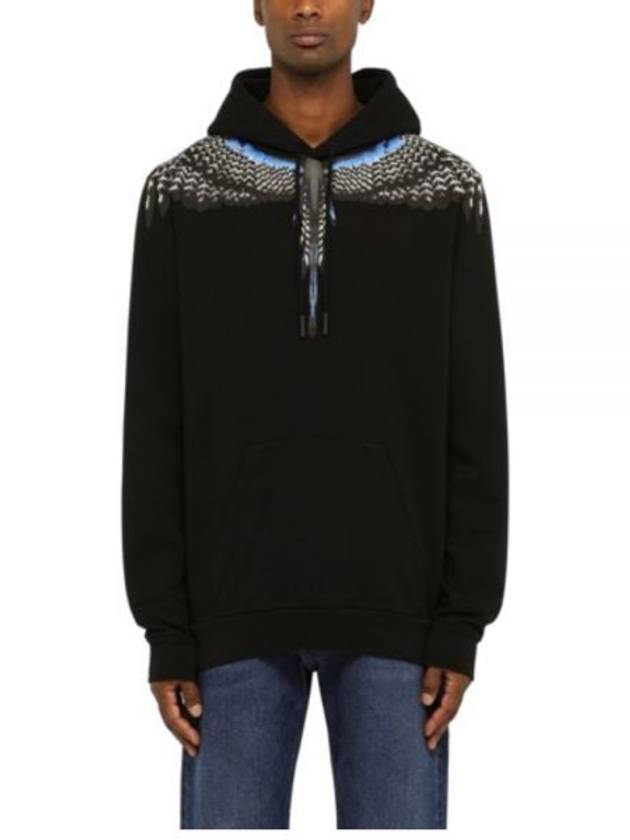 Grizzly Wings Regular Hoodie Black - MARCELO BURLON - BALAAN 2