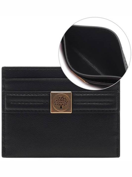 Micro Classic Grain Tree Slip Card Wallet Black - MULBERRY - BALAAN 2