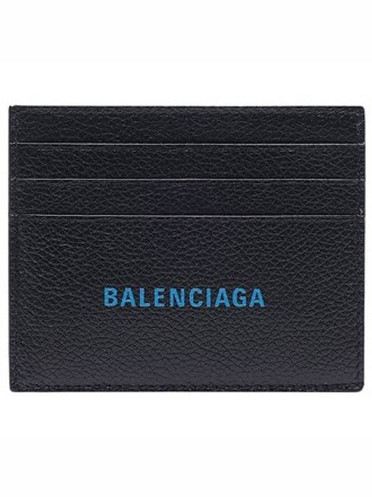 Logo Print Leather Card Wallet - BALENCIAGA - BALAAN.