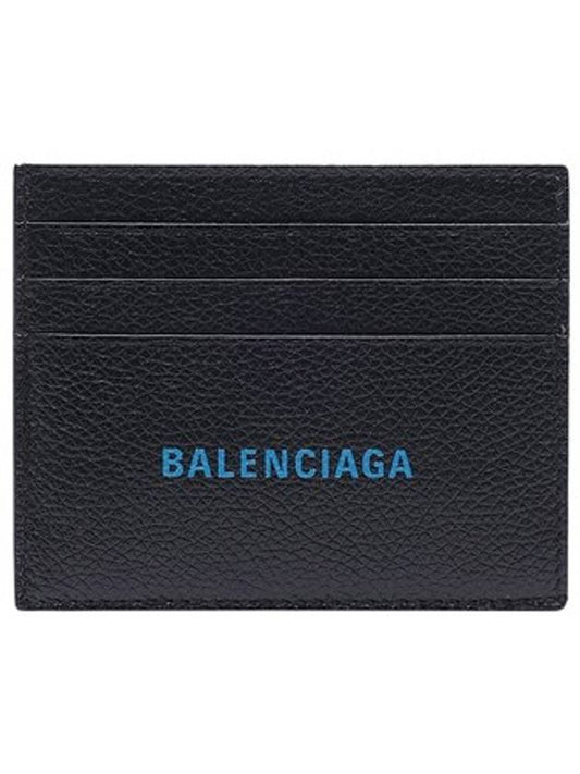 Logo Print Leather Card Wallet - BALENCIAGA - BALAAN 1