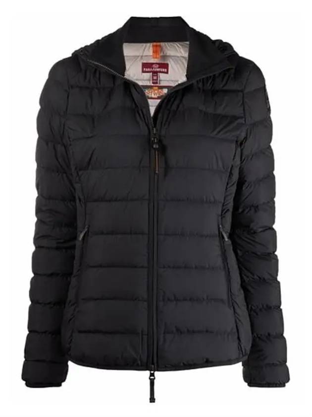 Women's Juliet Hooded Lightweight Short Jacket Padded Black - PARAJUMPERS - BALAAN 2