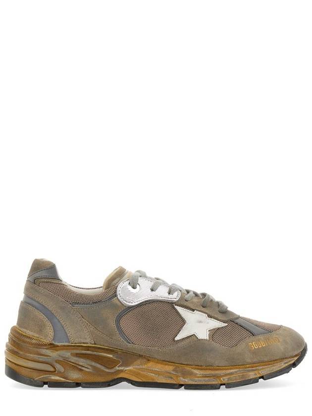 Mesh and Suede Dad-Star Sneakers White Dove Grey - GOLDEN GOOSE - BALAAN 2