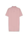 Logo Cotton T-Shirt Short Dress Pink - ACNE STUDIOS - BALAAN 2