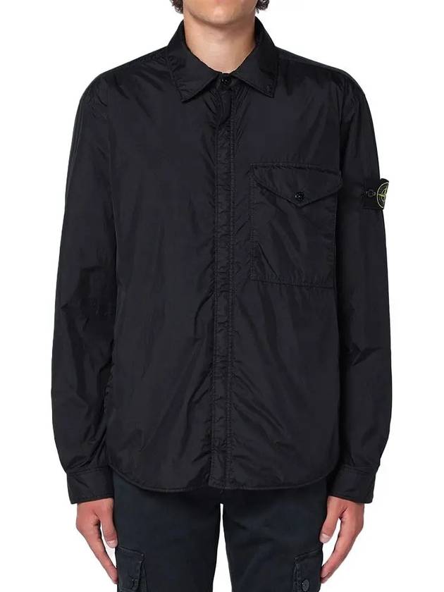 Techno Fabric Hooded Jacket Black - STONE ISLAND - BALAAN 2