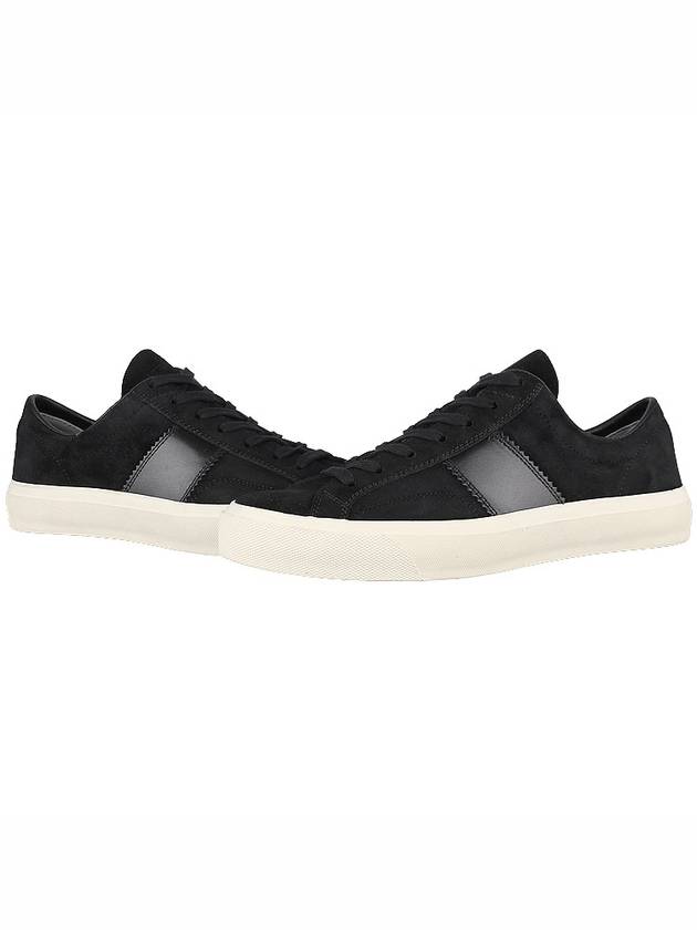 Suede Low Top Sneakers Black - TOM FORD - BALAAN 3