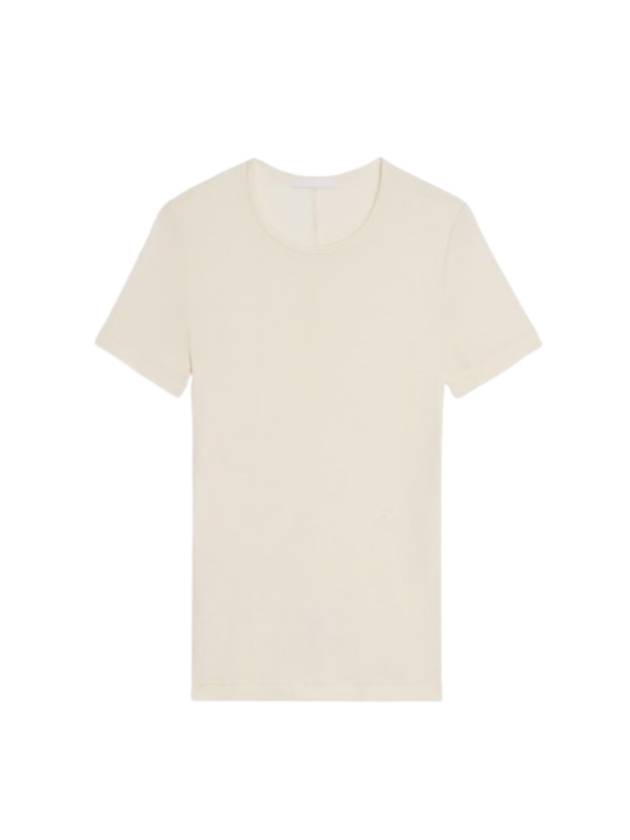 Shrunken Short Sleeve T-Shirt Ivory - HELMUT LANG - BALAAN 1