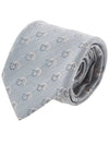 Gancini Cotton Silk Blend Tie Grey - SALVATORE FERRAGAMO - BALAAN 2