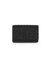 Men's Intrecciato Card Wallet Black - BOTTEGA VENETA - BALAAN 2