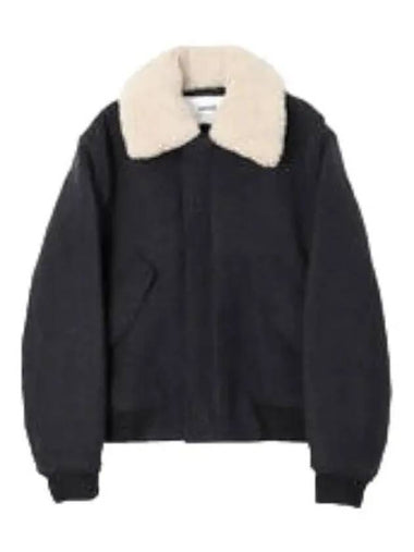 shearling collar jacket - AMI - BALAAN 1