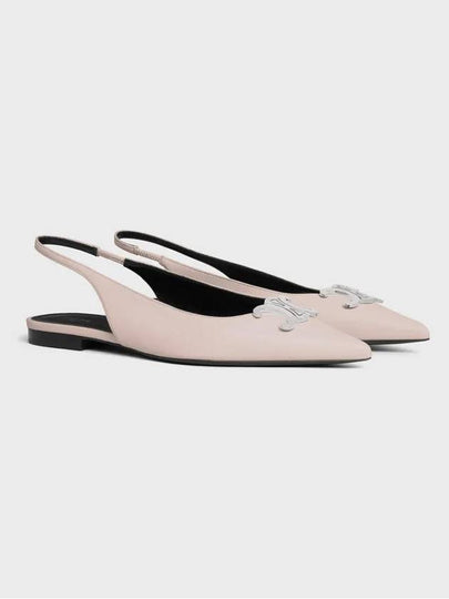 Women s Alma Triomphe Lambskin Slingback Flat Light Pink - CELINE - BALAAN 2