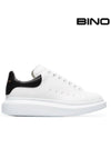 Oversized Leather Tab Low Top Sneakers White - ALEXANDER MCQUEEN - BALAAN 2