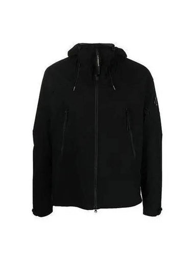 CP Company Lens Wappen Protect Hood Jacket Black Navy 14CMOW003A 004117A - CP COMPANY - BALAAN 1