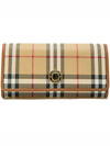 Check Long Wallet Beige - BURBERRY - BALAAN 3