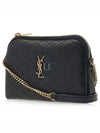 Gaby Quilted Lambskin Chain Cross Bag Black - SAINT LAURENT - BALAAN 2