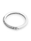 Me Pave Dual Ring Silver White - PANDORA - BALAAN 2