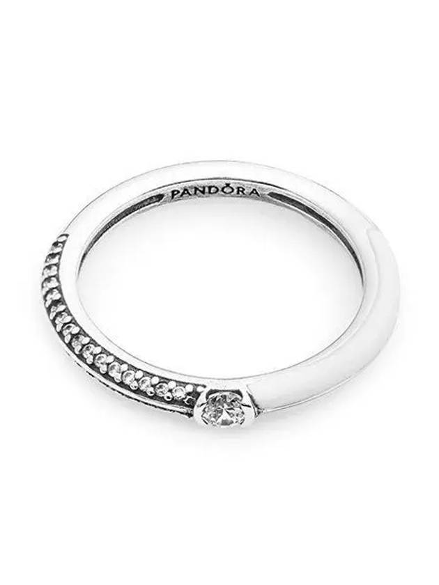 Me Pave Dual Ring Silver White - PANDORA - BALAAN 2