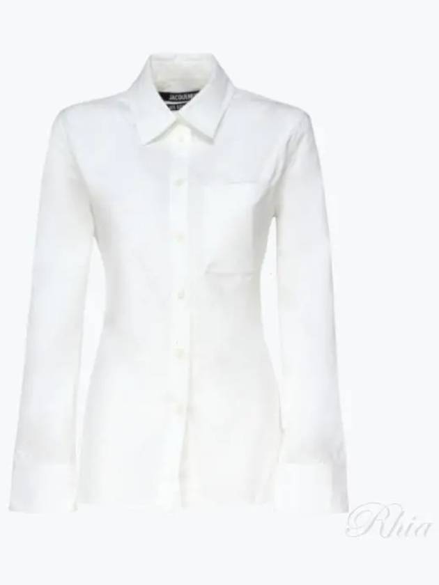 La Chemise De Single Pocket Fit Shirt White - JACQUEMUS - BALAAN 2