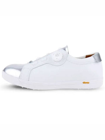 Authentic Autolock Natural Cowhide Golf Shoes White Silver - HENRY STUART - BALAAN 1