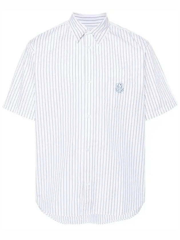 Linus Striped Short Sleeve Shirt Blue White - CARHARTT WIP - BALAAN 2