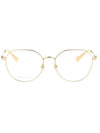 eyewear round frame glasses gold - GUCCI - BALAAN 1